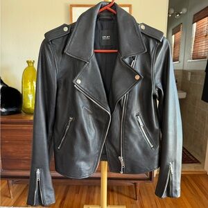 Leather Biker Style Jacket by LTH JKT